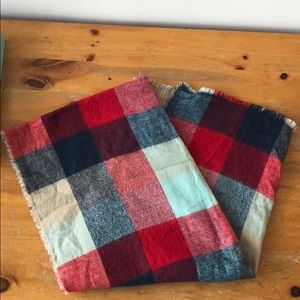 ZARA plaid scarf